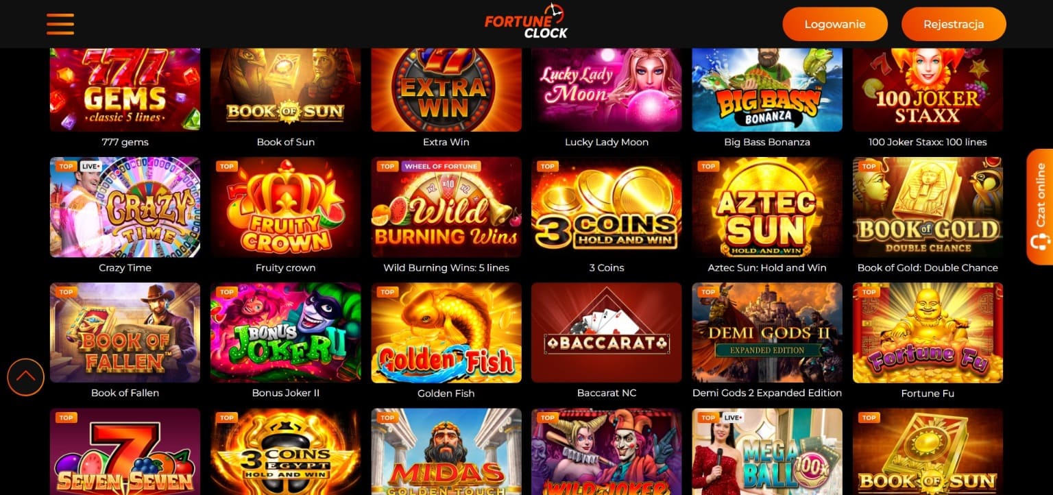 Fortune Clock Kasyno 2024 175 + 35DS Bonus