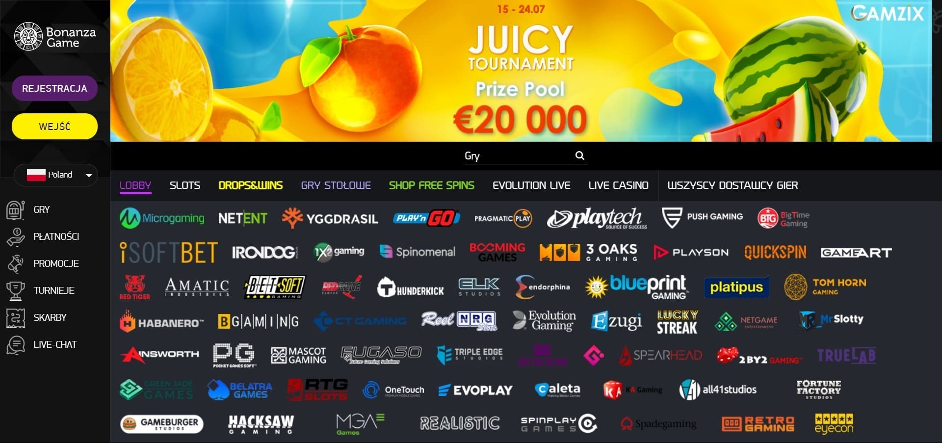 Bonanza Casino Recenzja 2024: Bonus 100 DS