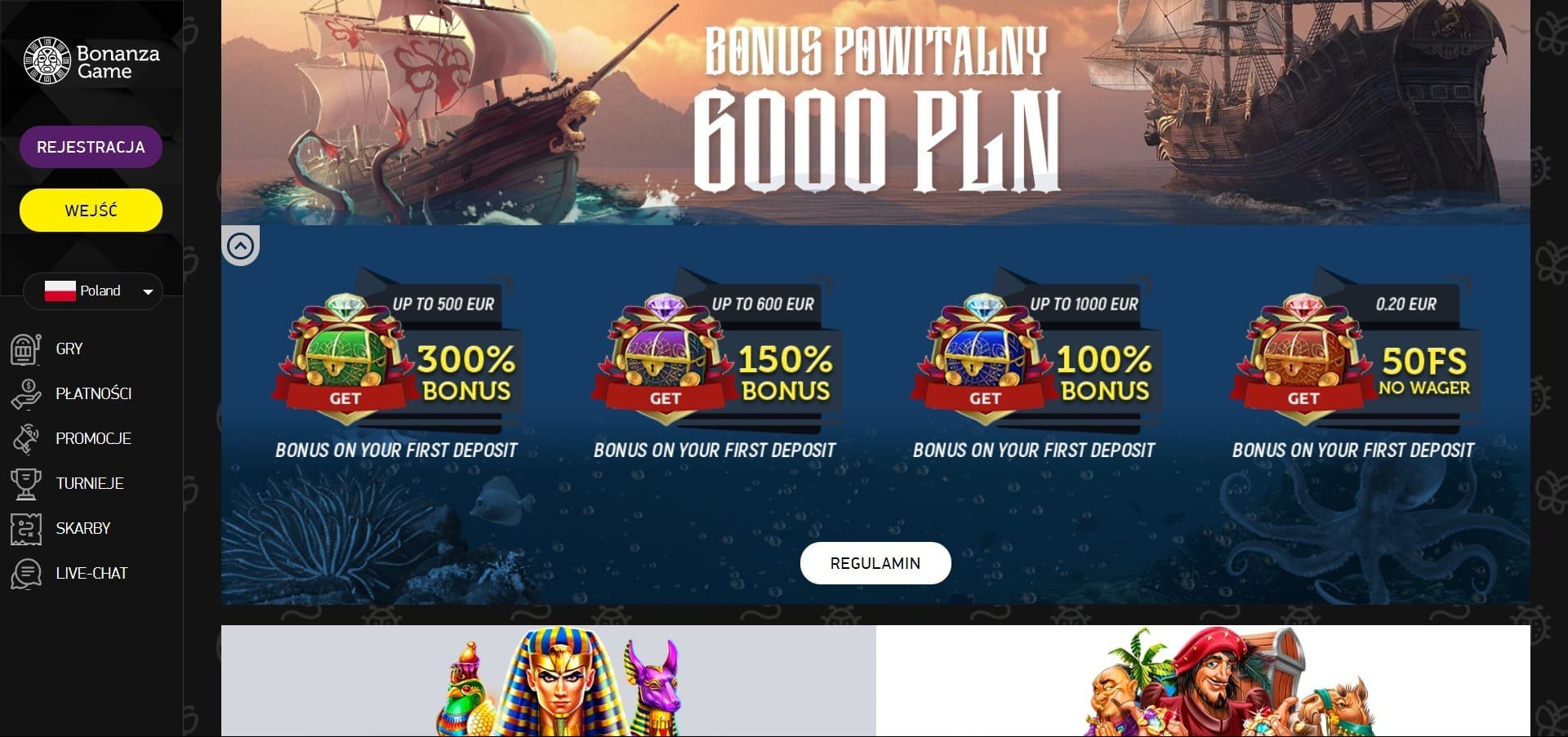 Bonanza Casino Recenzja 2024: Bonus 100 DS