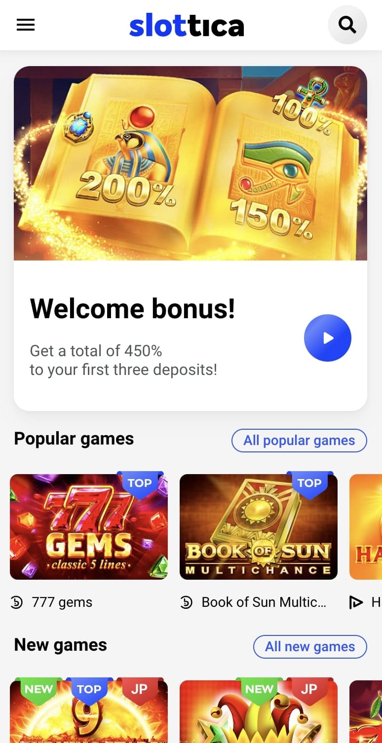 slottica casino mobile