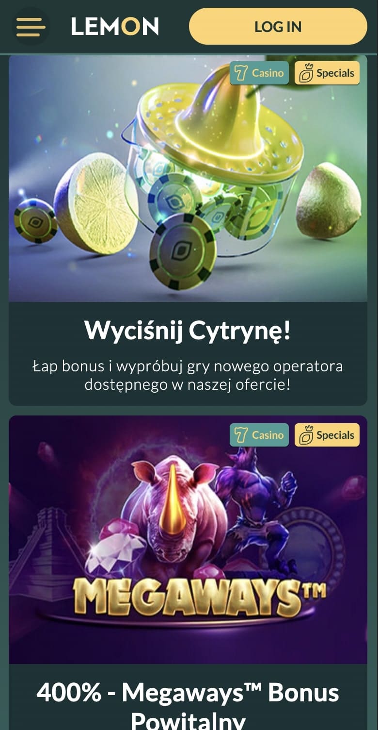 lemon casino: 50 free spins