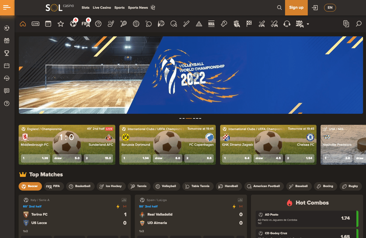 Sol Kasyno Recenzja 2024: 200% oraz 75DS