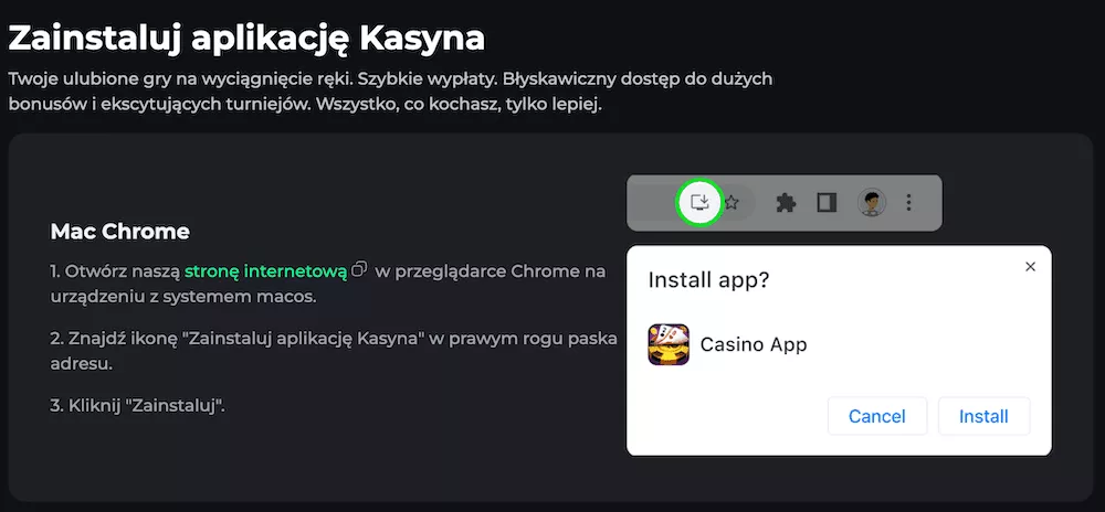 BetOnRed Kasyno - Aplikacja