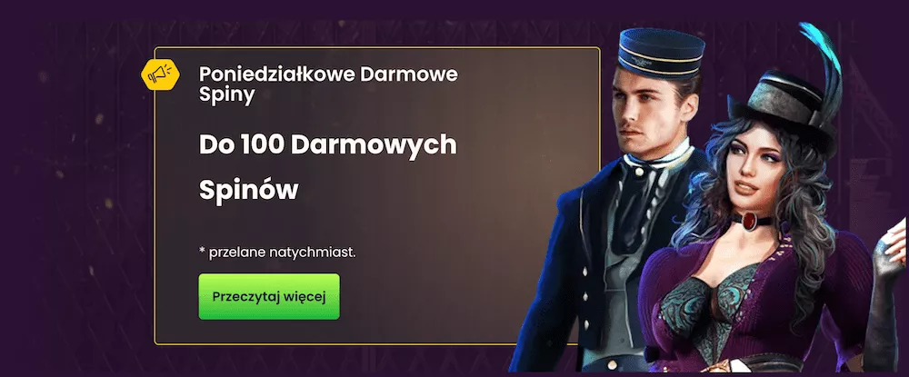 Bizzo Kasyno - Poniedziałkowe darmowe spiny