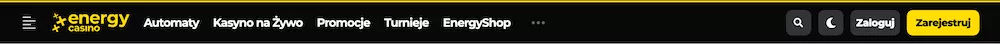 EnergyCasino - Rejestracja