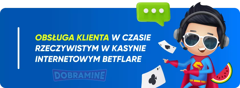 Obsługa klienta w kasynie BetFlare