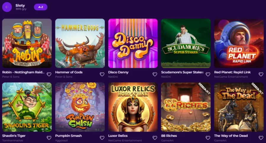 Automaty Gambloria – NetEnt, Yggdrasil, Peter & Sons