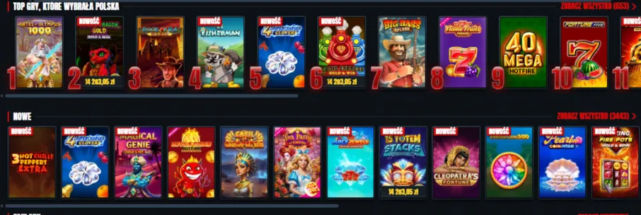 Glorion – sloty od dostawców dla graczy z Polski