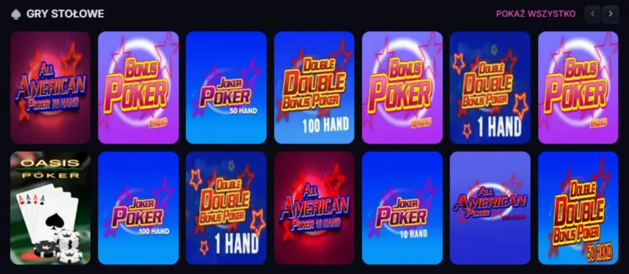 Win2Chill Gry Stołowe — Blackjack, Ruletka i Video Poker