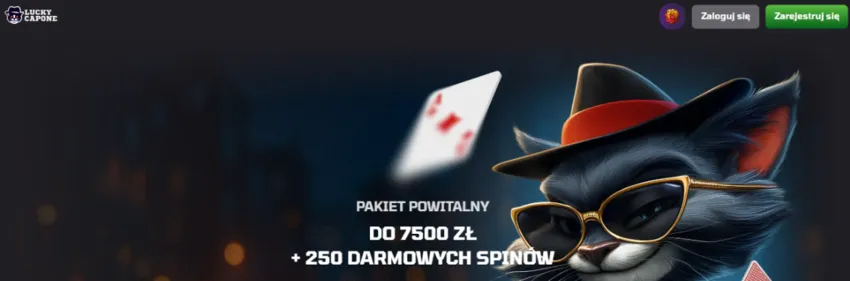 Luckycapone bonus powitalny – 7500 zł i darmowe spiny