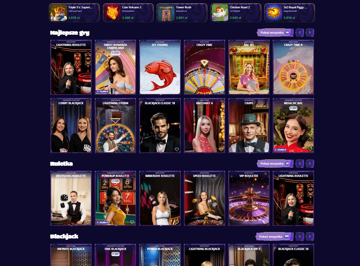 Bonus Kong — live casino z krupierami